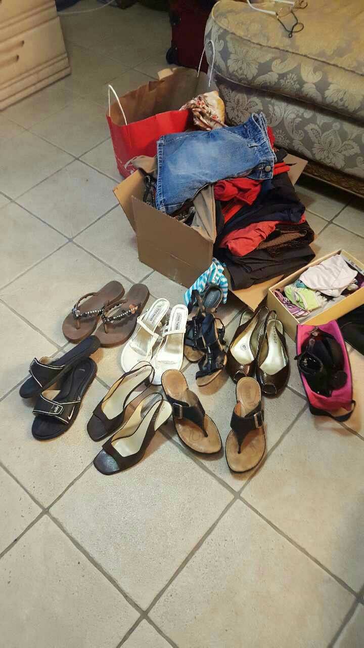 Lot Of Clothes And Shoes