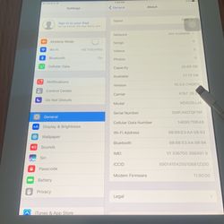 iPad 4 Sliver 32G Cellular With Case And Charger And Cable