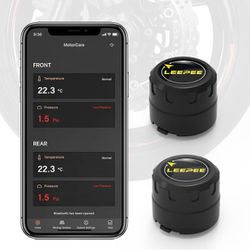 Motorcycle Tire Pressure Monitoring System & Temperature Alarm - iOS and Android