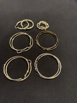 Earring Ring /arracadas 18 K Gold Filled /laminado 