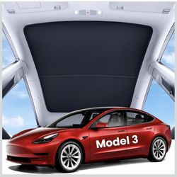 Car Glass Roof Sunshade (Panoramic / Tesla Style)