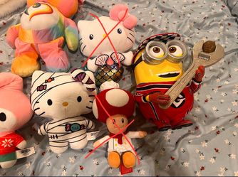 New Plushies And 1 Popcorn Bucket