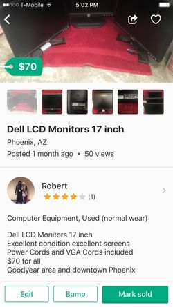 Dell LCD monitors 17 inch