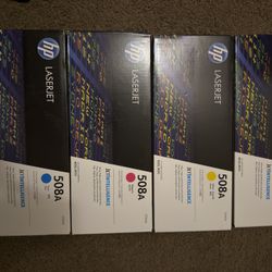 HP Laserjet Printer Ink 508A Brand New 4pack Black And Color Ink