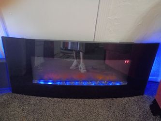 Classic electric fireplace heater