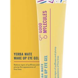 Good Molecules Yerba Mate Wake Up Eye Gel - Yerba Mate, Hyaluronic Acid and Caffeine to Hydrate, Minimize Puffiness and Swelling - Skincare for Face