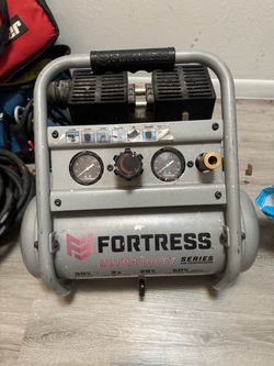 FORTRESS Ultra Quiet Air Compressor + Air Hose