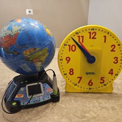 Leap Frog Globe And Learning Clock 