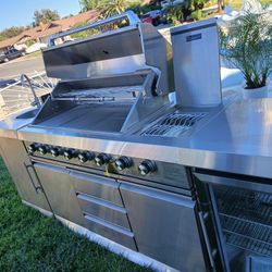 Brand new patio kitchen island barbecue grill stainless steel inbox.