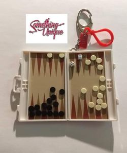 Backgammon Keychain