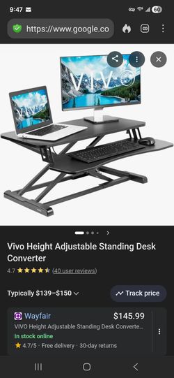 Standing desk riser