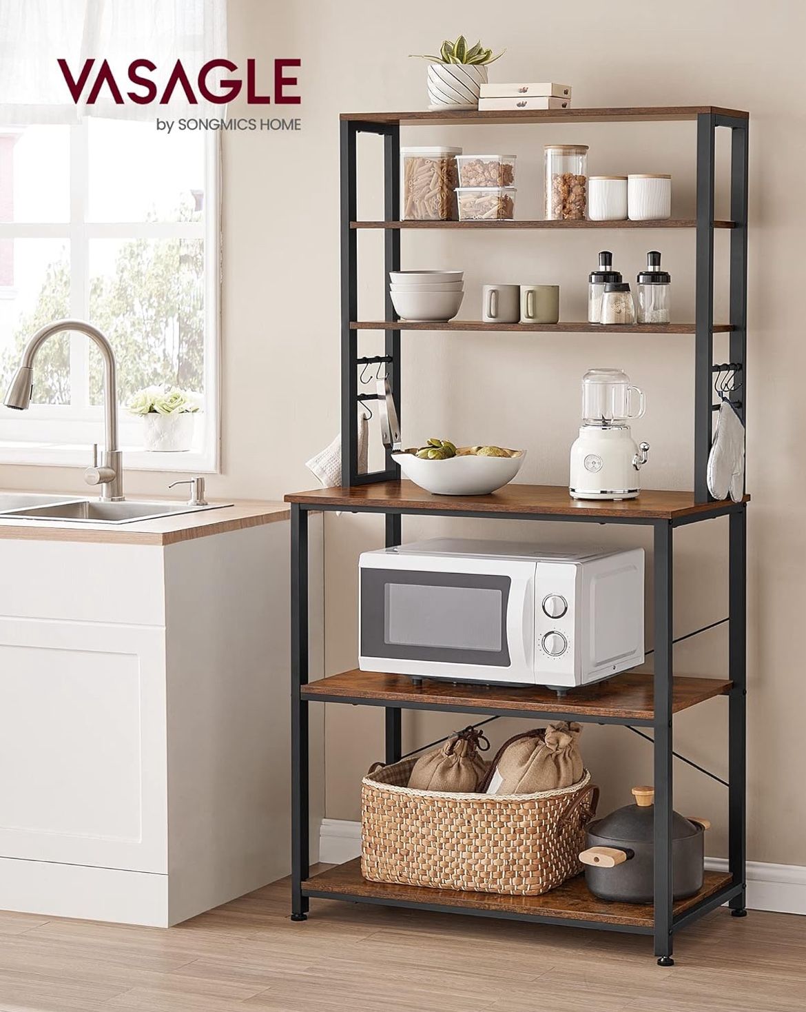 Coffee Bar, 31.5 Inches Baker's Rack for Kitchen
