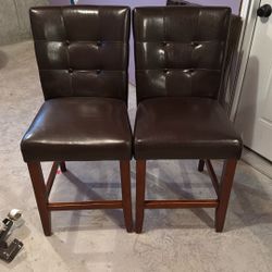 Bar Height Chairs Brown