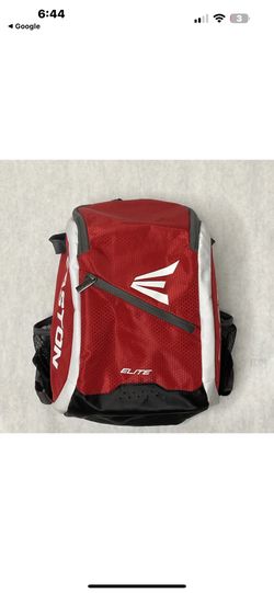 Easton Elite Youth Game Ready Red Black Bat Pack Baseball Backpack Equipment Bag
