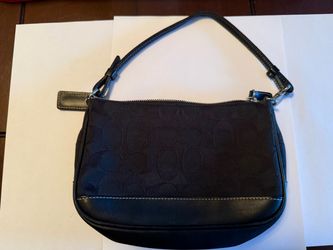 Coach Bag with Genuine Leather Trim