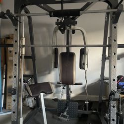 Multi Gym Station with Weight Rack