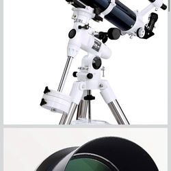 Celestron – Omni XLT 102 Refractor Telescope – Hand-Figured Refractor with XLT Optical Coatings – Manual German Equatorial EQ Mount with Setting Circl