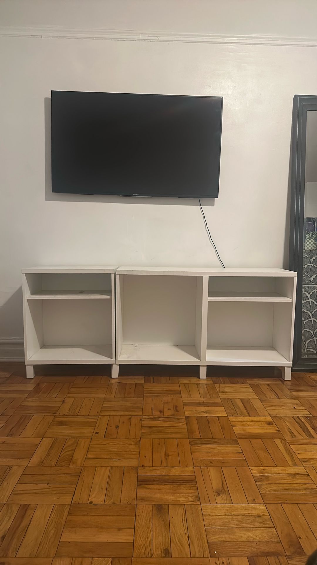 Used Console With Extra New Shelves And Doors