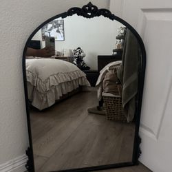 Mirror With Black Metal Frame 