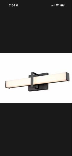 Golden Lighting Elon 19" Matte Black LED Vanity Light Bar, Model 5623-B19 BLK-OP