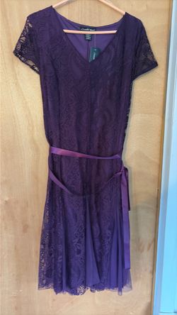 Purple lace dress