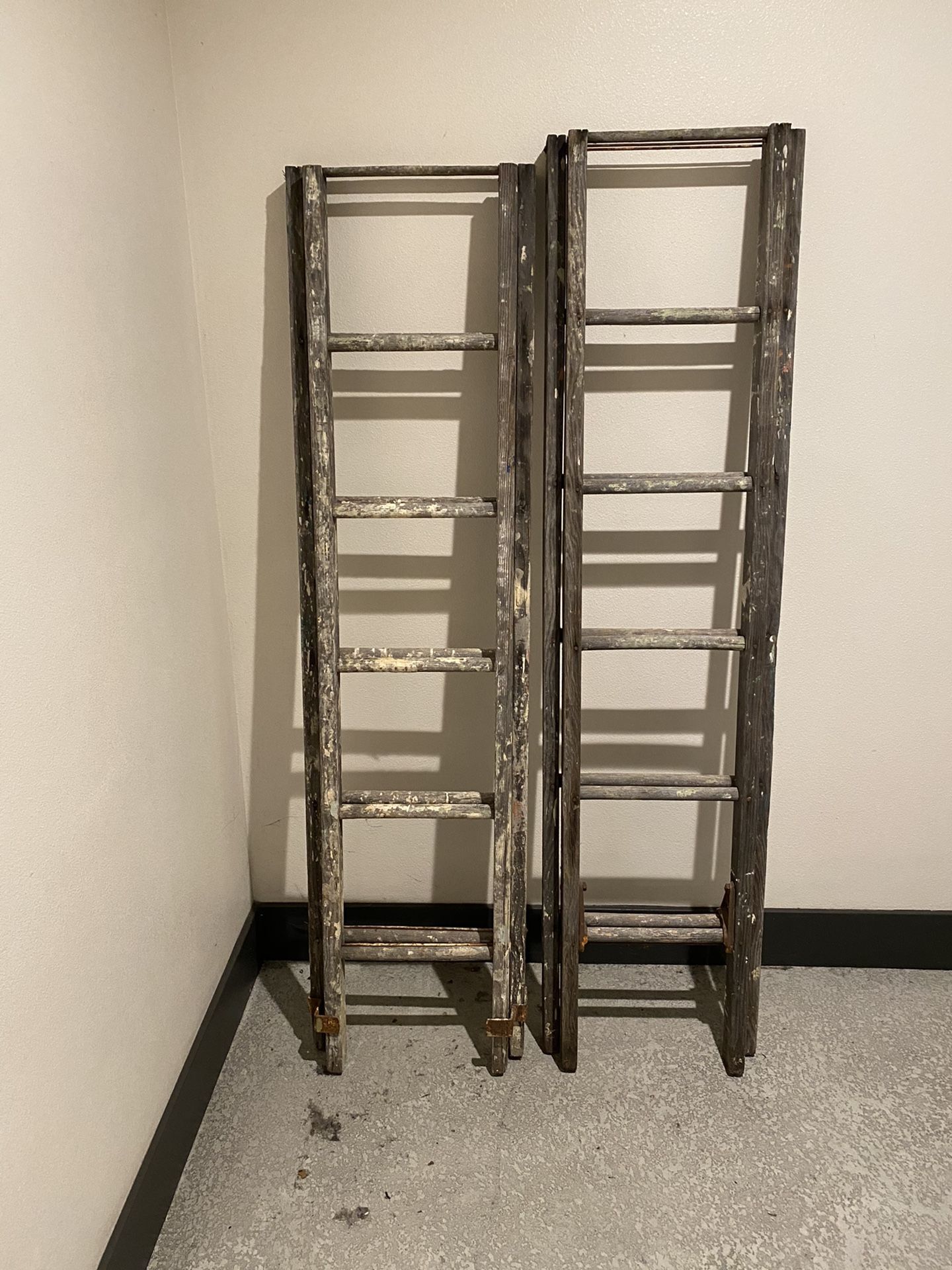 Antique Wooden Ladder from 1917