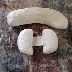 Pregnancy Maternity Pillow-Ivory-Removable covers