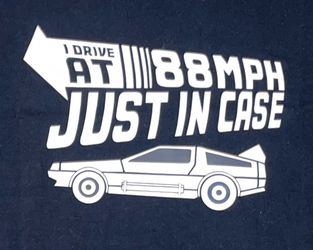 Back To The Future (I Drive at 88MPH) T-Shirt Men’s XL Brand New
