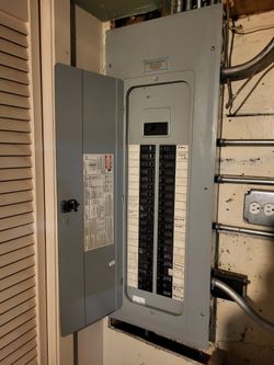 200A Main Breaker Panel, 40-Space Load Center with Breakers, Used