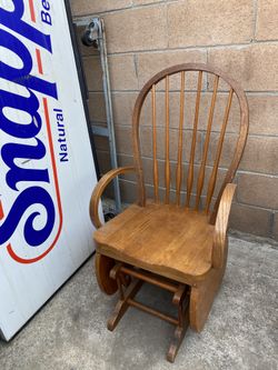 wooden rocking chair