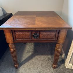 Broyhill Wood Side Table
