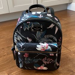 Kate Spade Floral Leather Backpack 