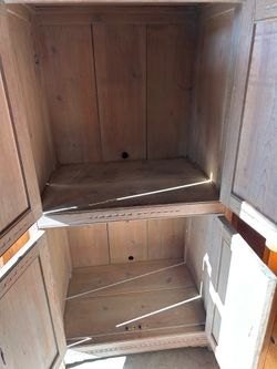 Wooden storage cabinet