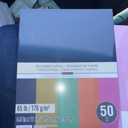 8.5 X 11 Card stock Paper 