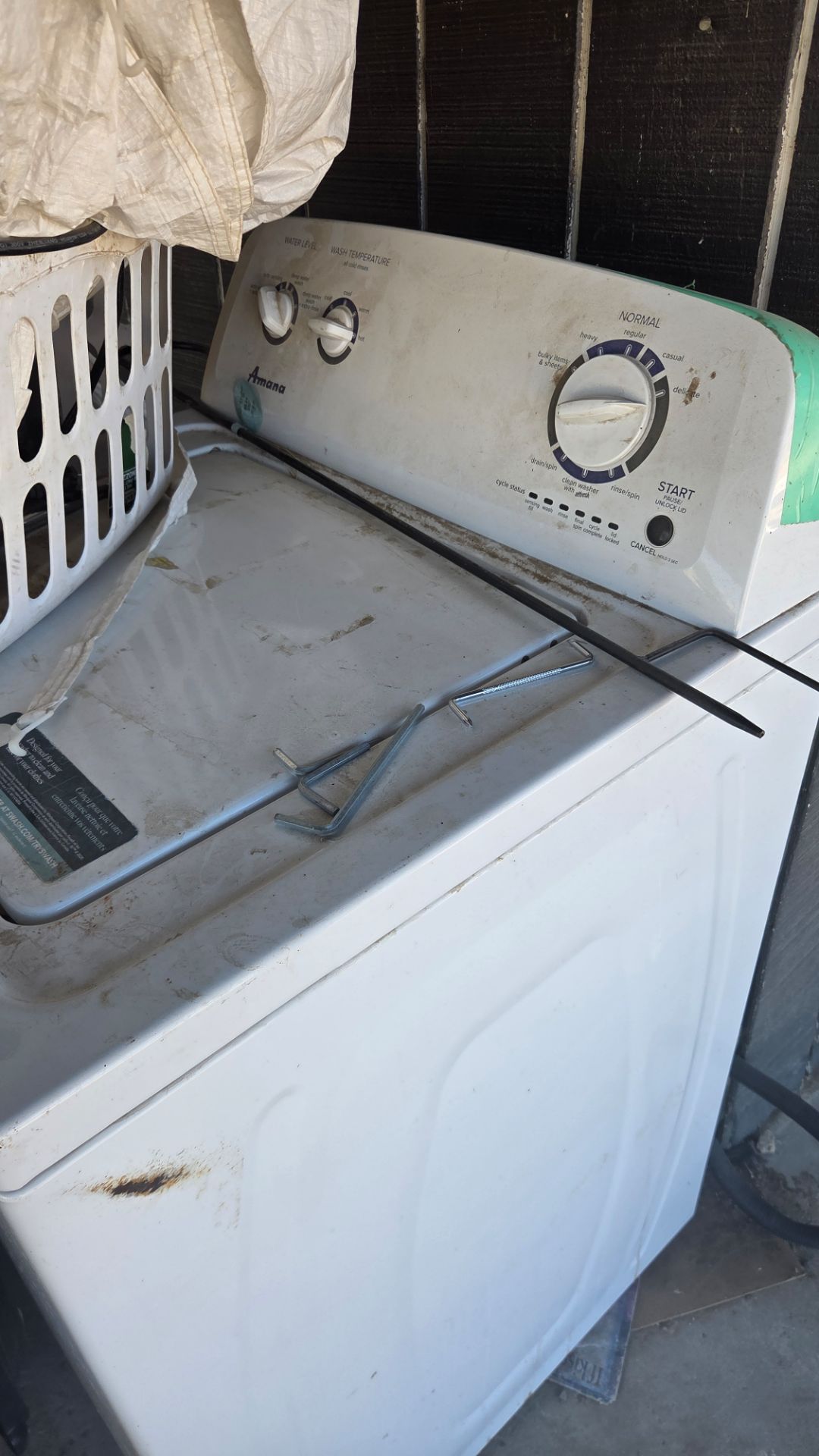Amana washing machine