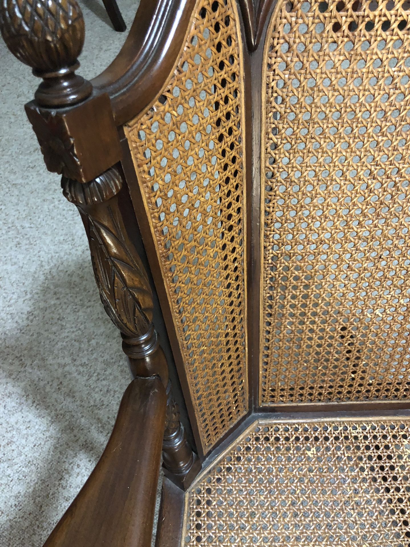 ANTIQUE Rattan rocking chair