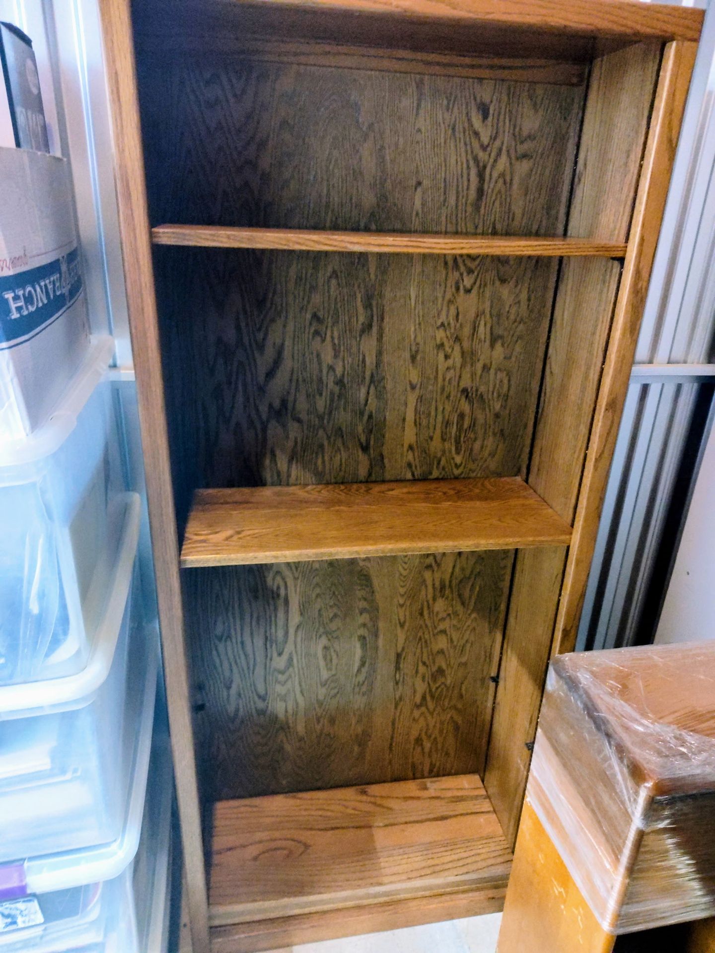 Solid oak bookcase or display case ! Great for your home !
