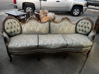 Vintage Furniture - Refinish or Refurb/Clean - 2 Chairs, 1 Loveseat and 1 Parlor Sofa