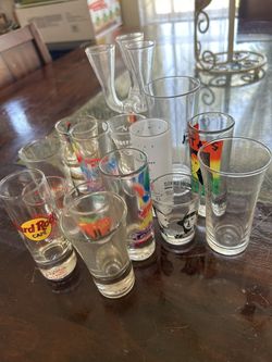 Wine glasses And Shot Glasses All For $50