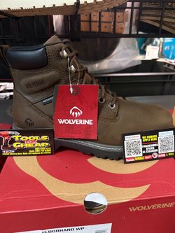 WOLVERINE FLOORHAND WP DARK BROWN WORK BOOTS