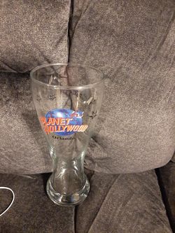 Planet Hollywood glass cup