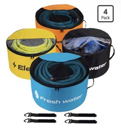 RV Sewer Hose Storage 4 Packs, Two-Way Zipper Closures