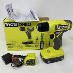 RYOBI PCL201K 18V 3/8” Drill Kit
