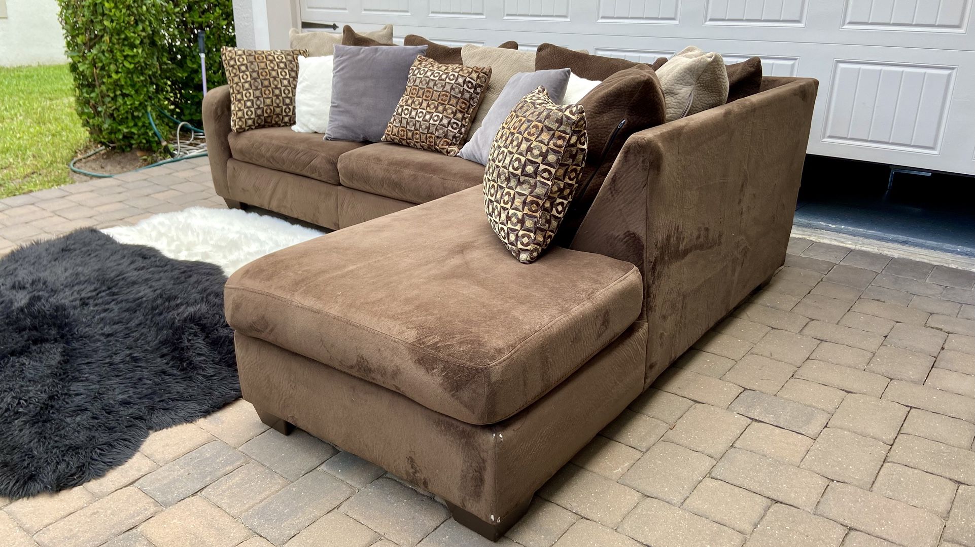 Brown Sectional Sofa