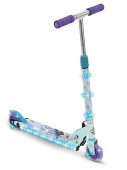 Huffy Disney Frozen Electric Light Inline Kick Scooter for Girls