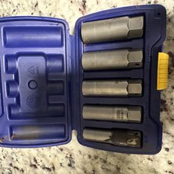 Irwin Five Piece Deep Well Bolt Grip Extractor Kit