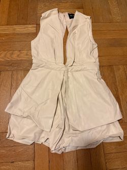 Faux Leather Romper Size S