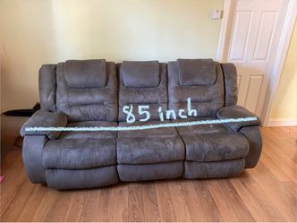 MOVE OUT SALE!! sturdy gray couch