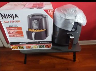 NEW-Ninja Air Fryer | 4 QT Capacity | 4-in-1 Roast, Crisp, Roast, Reheats, & Dehydrates | Dishwasher Safe Parts | 105°F-400°F | Includes 20 Easy & Hea