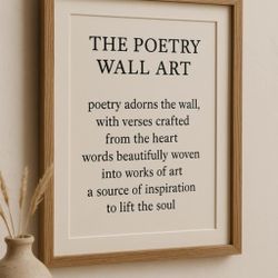 Poetry Wall Art